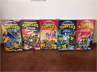 5 Ninja Turtle VHS Movies Tapes