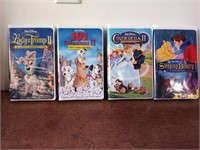 4 Classic Walt Disney VHS Movies Tapes