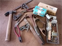 Misc Box Lot-Hammers, Pliers, Clamps etc
