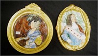 Two Wedgwood & Co ceramic wall plaques