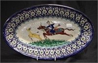 Rishton Uzbec pottery platter