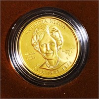 2016-W $10 Patricia Nixon Gold Coin 1/2Oz UNC