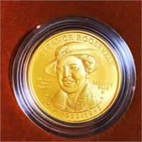 2014-W $10 Eleanor Roosevelt Gold Coin 1/2Oz UNC