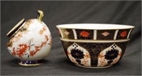 Four pieces Royal Crown Derby ceramic tableware