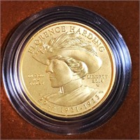 2014-W $10 Florence Harding Gold Coin 1/2Oz UNC
