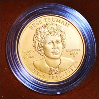 2015-W $10 Bess Truman Gold Coin 1/2Oz UNC