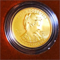2013-W $10 Edith Roosevelt Gold Coin 1/2Oz UNC