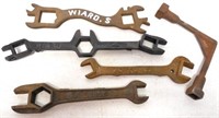 lot of 5 wrenches S A Loose & sons, Wiard others