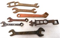 lot of 7 wrenches Planet JR cutout, Ideal & others