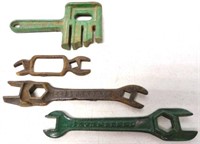 lot of 4 wrenches John Deere, Iron & Steel others