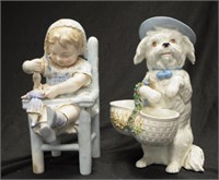 Two German porcelain figurines
