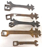 lot of 5 assorted wrenches