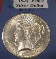 1924 US Silver Peace Dollar