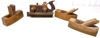 lot of 4 wooden planes