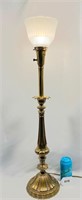 Mid Century  Brass REMBRANDT Lamp Glass Shade