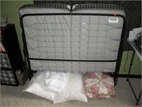 Full Size Folding Cot with Bedding