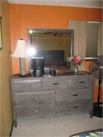 Grey Dresser with Mirror