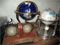 World Globes and Book Ends