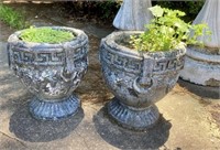 Plant Pots, Concrete, Gray