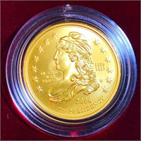2008-W $10 7th Pres. Commem Gold Coin BU 1/2Oz