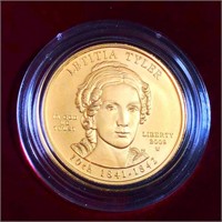 2009-W $10 Letitia Tyler Gold Coin 1/2Oz UNC