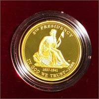 2008-W $10 8th Pres. Commem Gold Coin 1/2Oz PR