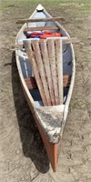 16' Canoe W/Life Jackets & Oars