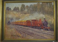 James Wynne (1944 - ) 'The Red Engine'