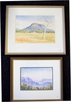 Capel (Australia) (2) framed watercolours