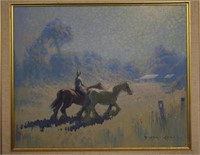 Dixon Copes (1914-2002) Figure on Horseback