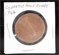 Great Britain 1794 Coventry Half Penny token