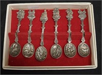 Set six decorative coffee spoons