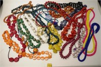 Quantity of various costume jewellery necklaces