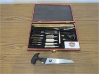 Gun Cleaning Kit and Saw