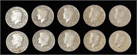 (10) 1989 Kennedy Half Dollar Proof Coins