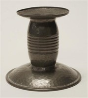 Vintage English pewter candlestick