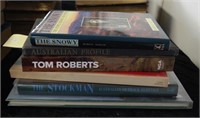 Six  various books on Australia