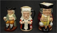 Three various Royal Doulton character jugs