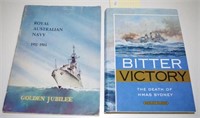 Two volumes on subject of Australian Navy