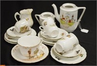 Vintage children's ceramic part tea set