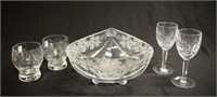 Two Waterford crystal Kildare stemmed glasses