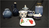Collection blue & white ceramic tableware