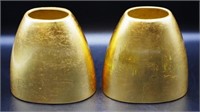 Pair of gilt vases