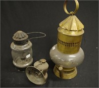 Three vintage lamps