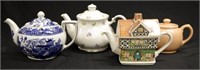 Four English ceramic teapots