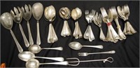 Collection vintage silver plate cutlery
