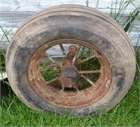 Vintage Implement Wheel w/Gear