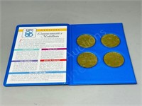 set of 4 Expo 86 Commemorative medallions