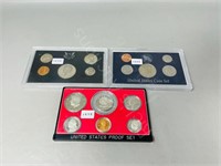 3 US proof coin sets - 1972,79,94
