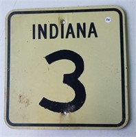 Indiana State Road 3, Metal Road Sign